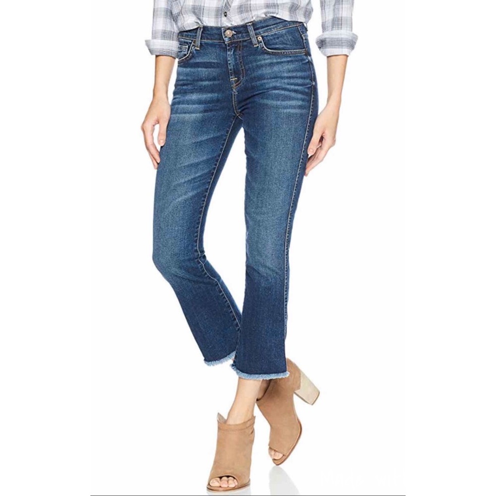 7 For All Mankind Cropped Boot Jeans 25